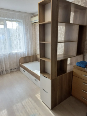 Стеллаж-перегородка Стиль (дуб сонома + белый) 1200 мм  от Династия Kids