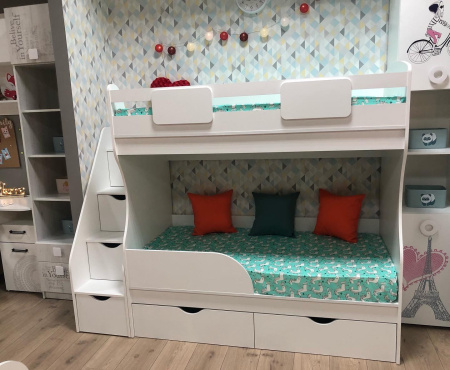 Двухъярусная кровать Альфа МИНИ 160х80  от Династия Kids