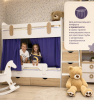 Двухъярусная кровать Фортуна 180х80 (белый + дуб сонома) от Династия Kids
