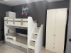 Кровать двухъярусная Фортуна 180х80 (белый + серебро)  от Династия Kids