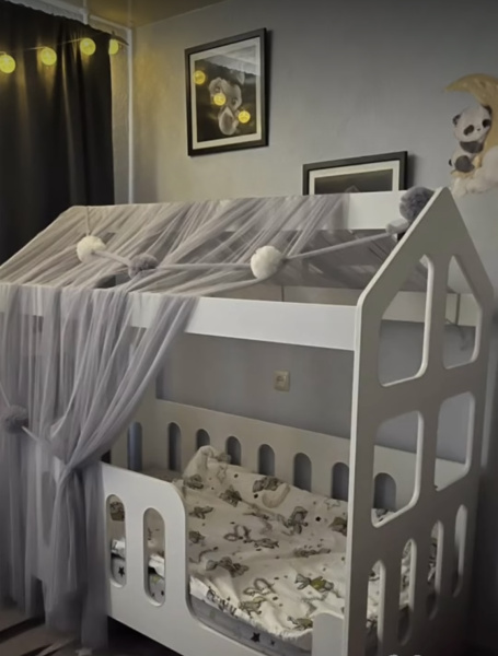 Кровать 160х80 Манеж Домик (с ящиком) от Династия Kids