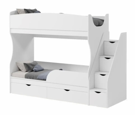 Двухъярусная кровать Альфа 190х80  от Династия Kids