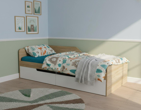 Кровать коллекции Мозаика 190х90 от Династия Kids