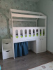 Кровать-чердак 160х80 Теремок (гаскон пайн) от Династия Kids