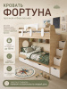 Двухъярусная кровать Фортуна (белый + серебро) 180х80 от Династия Kids