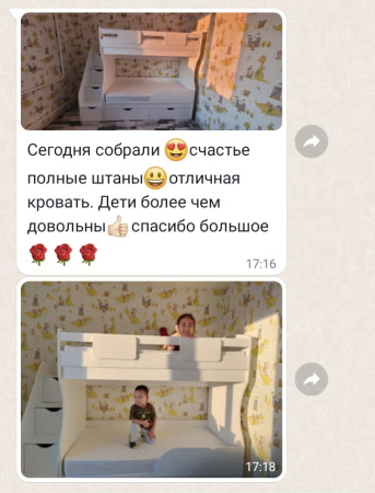 Двухъярусная кровать Альфа МИНИ 160х80  от Династия Kids