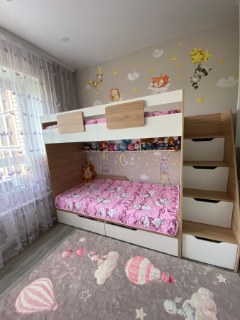 Кровать коллекции Мозаика 190х90 от Династия Kids